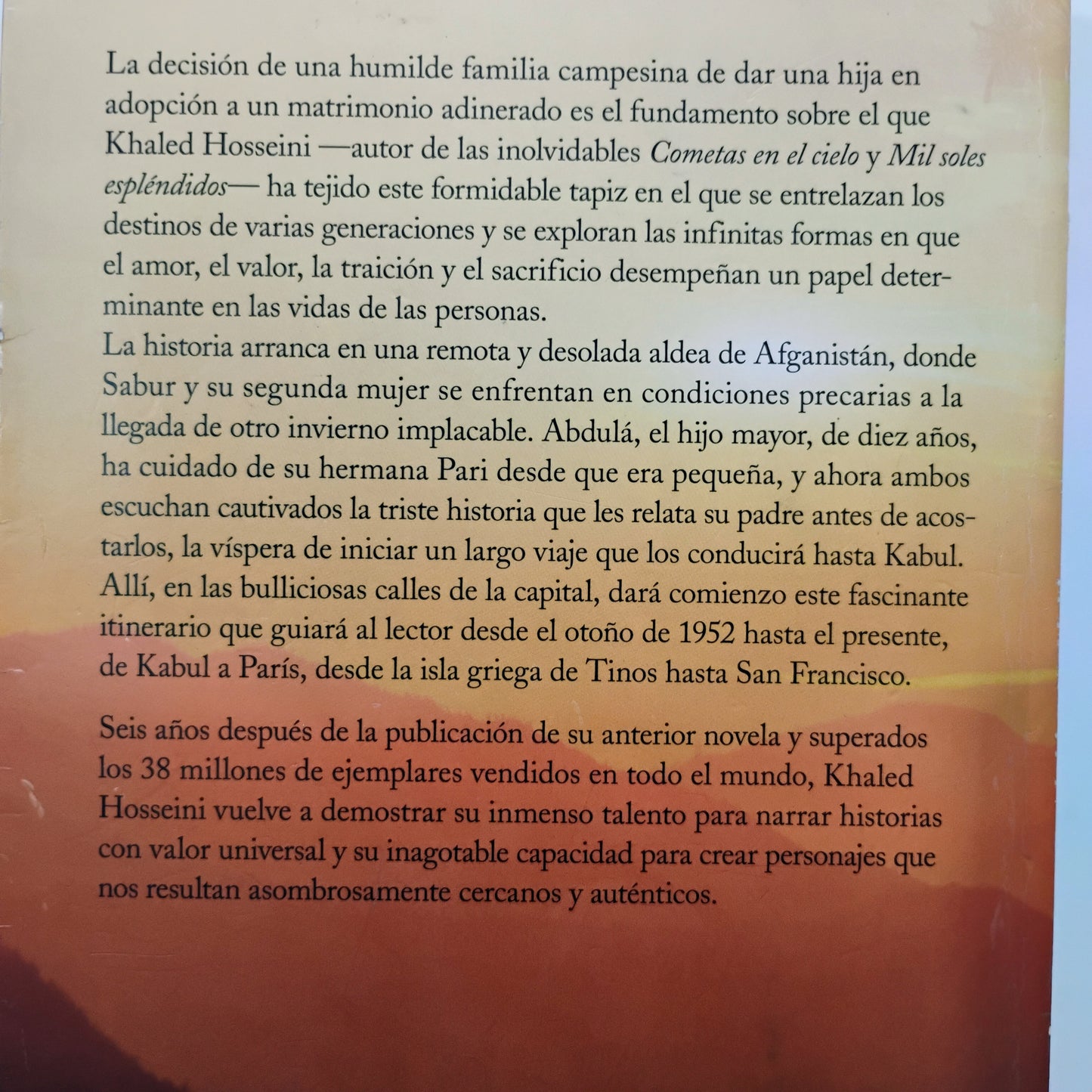 Y las montañas hablaron - Khaled Hosseini