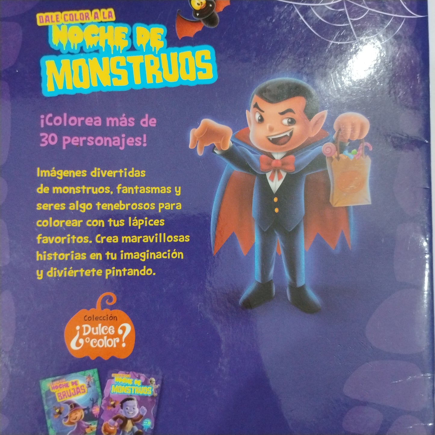 Dale color a la Noche de monstruos