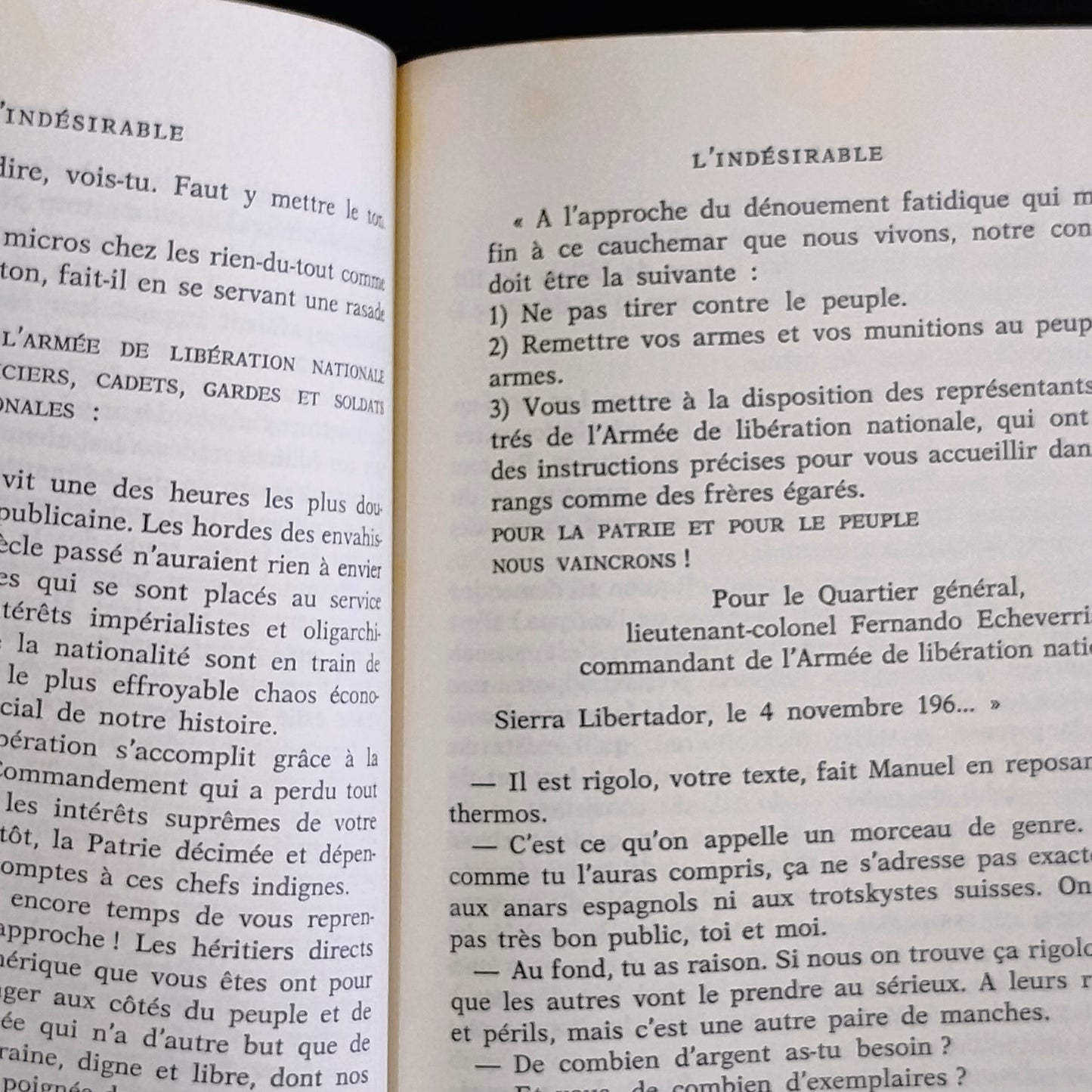 L'indésirable (el indeseable) - Régis Debray