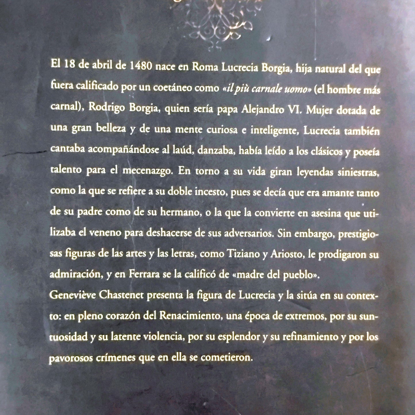 Lucrecia Borgia. Ángel o demonio-