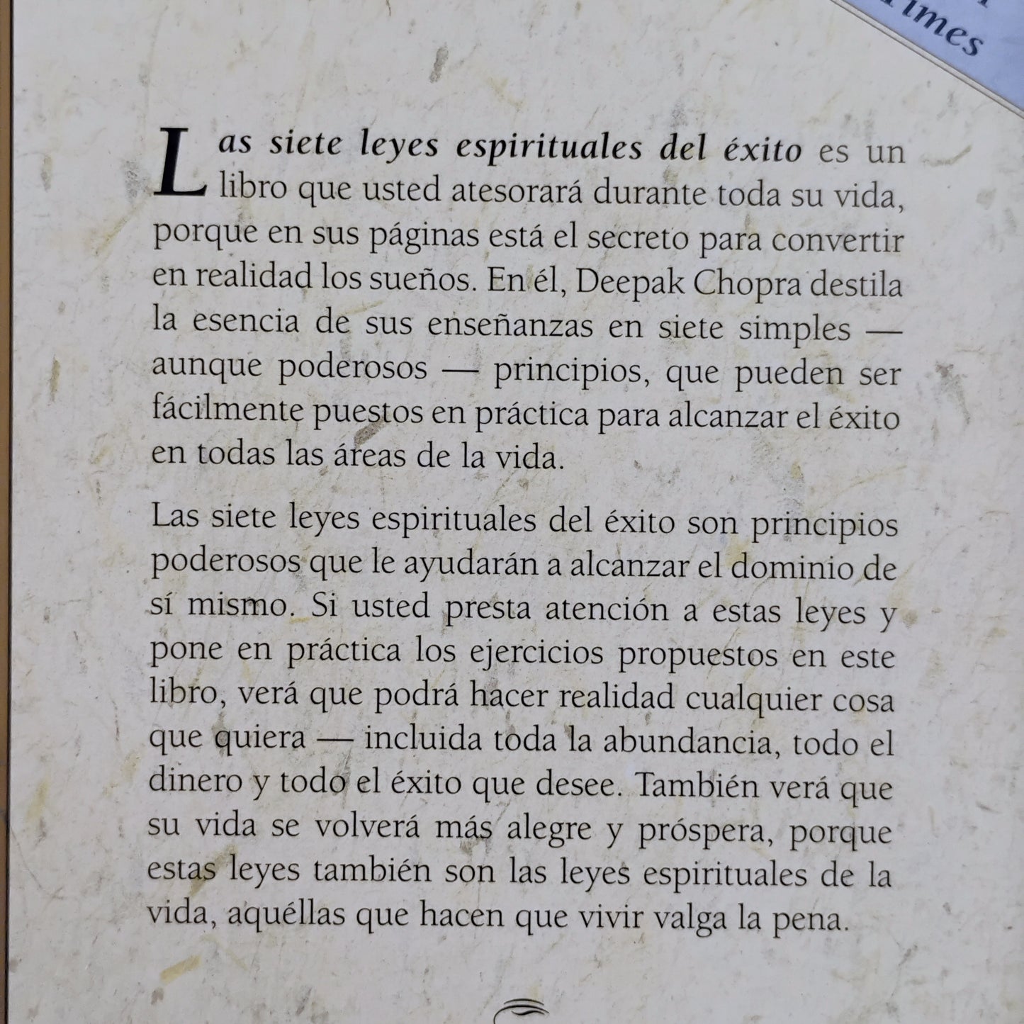La siete leyes espirituales del éxito - Deepak Chopra