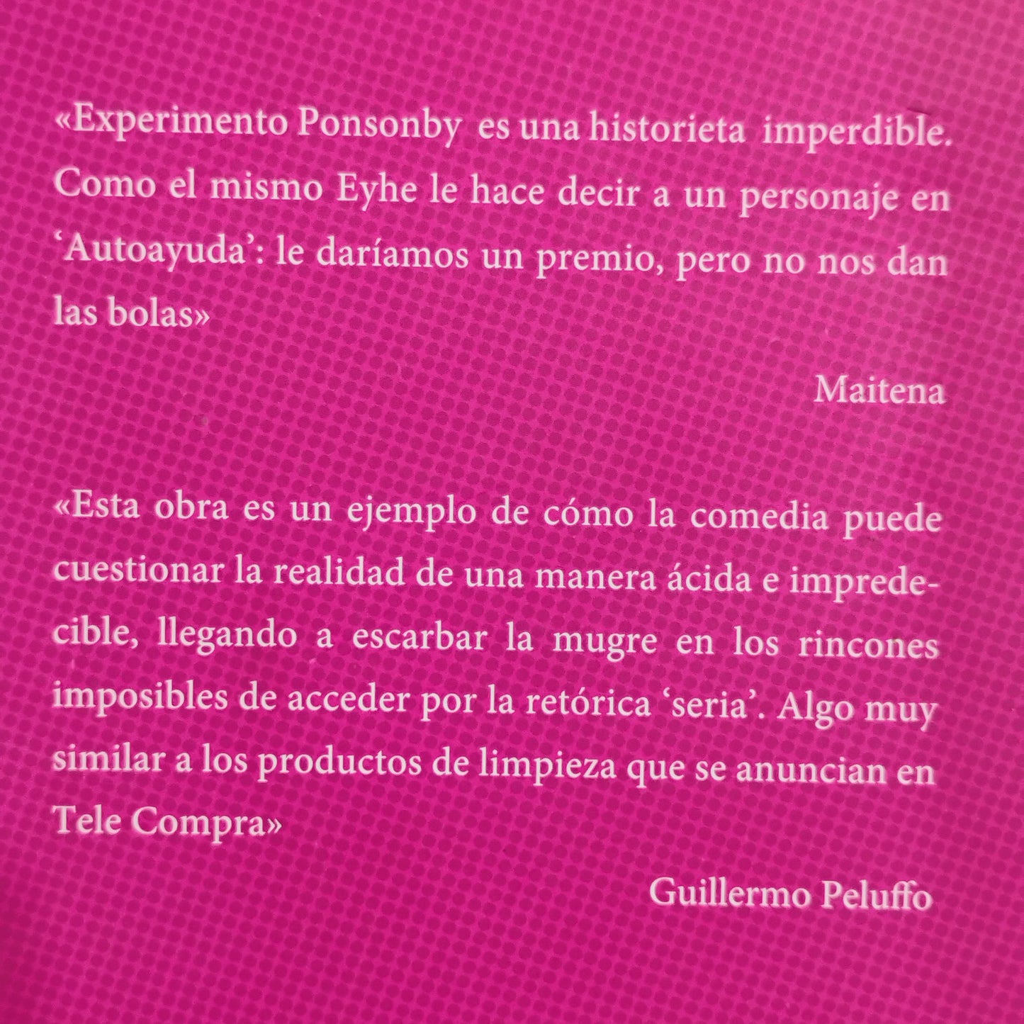 Experimento Ponsonby - Gonzalo Eyherabide