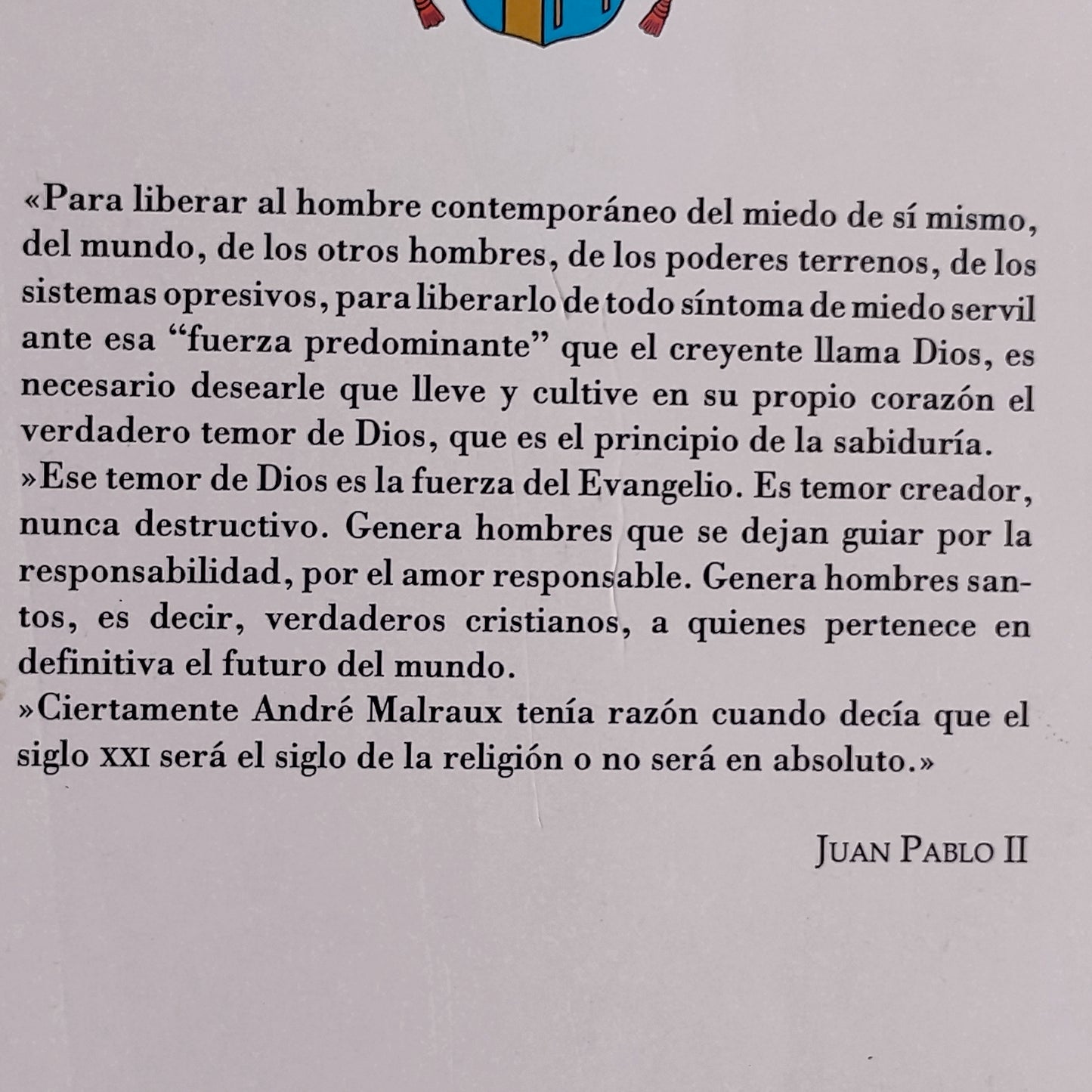 Cruzando el umbral de la esperanza - Juan Pablo II
