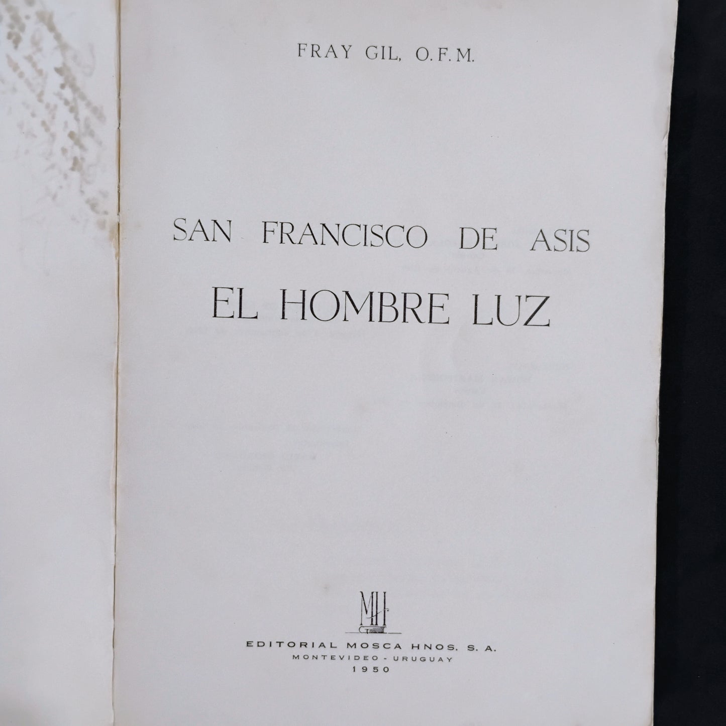 El hombre luz (libro intonso) - Fray Gil