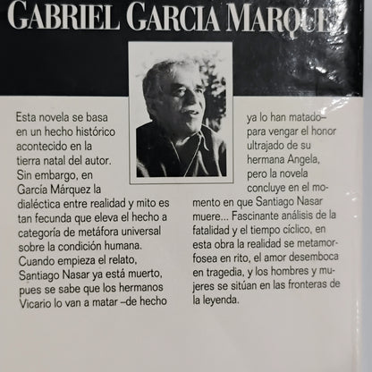 Crónica de una muerte anunciada - Gabriel García Márquez