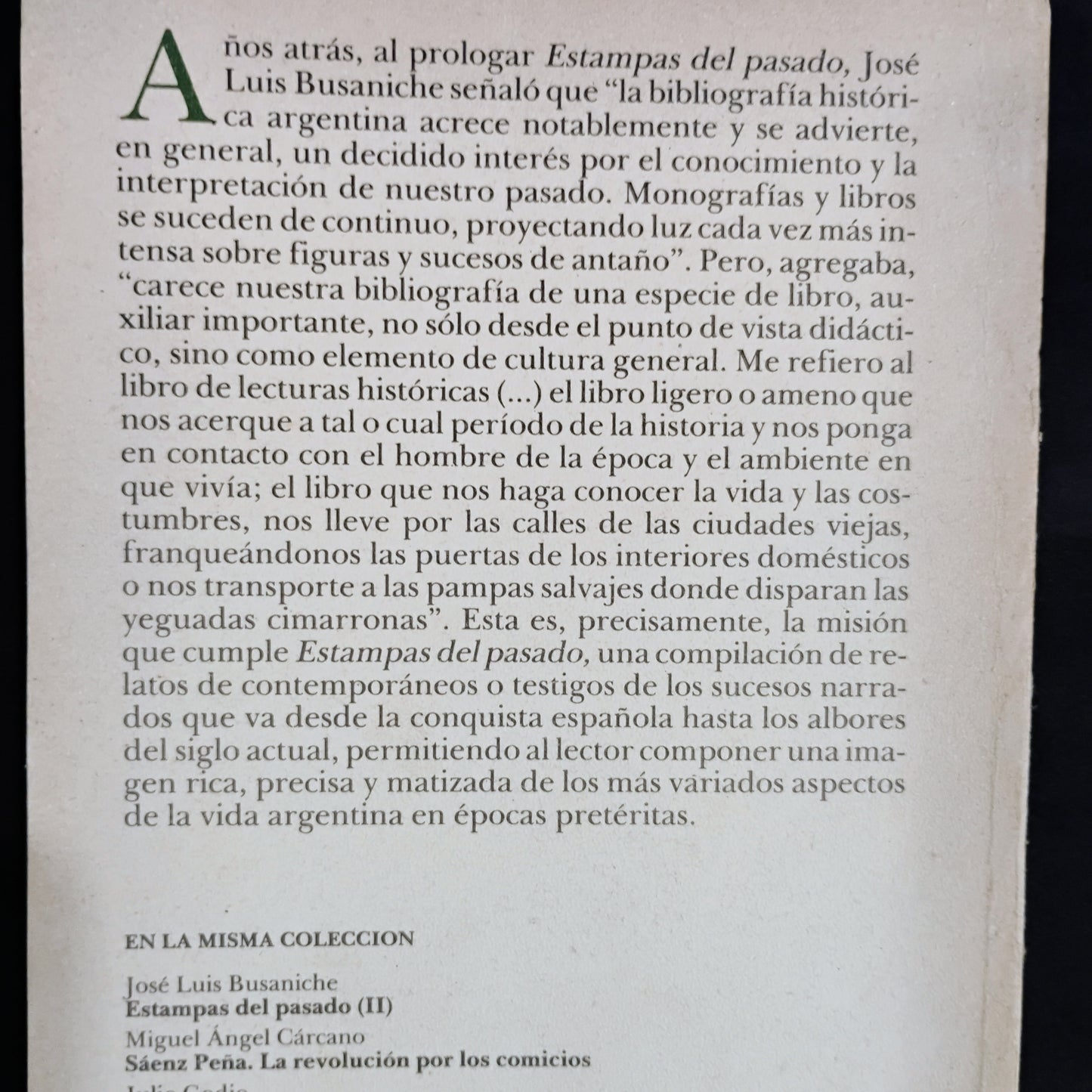 Estampas del pasado (I y II) - José Luis Busaniche