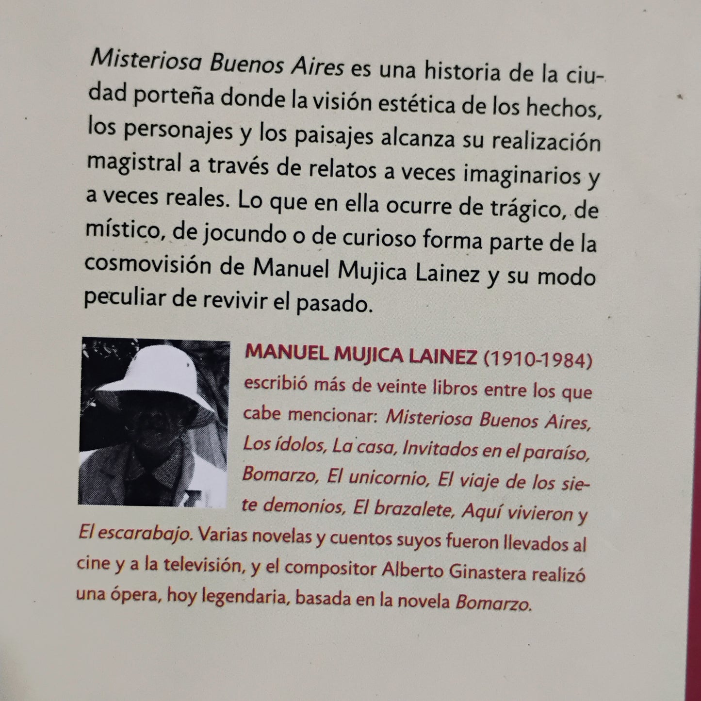 Misteriosa Buenis Aires - Manuel Mujica Lainez
