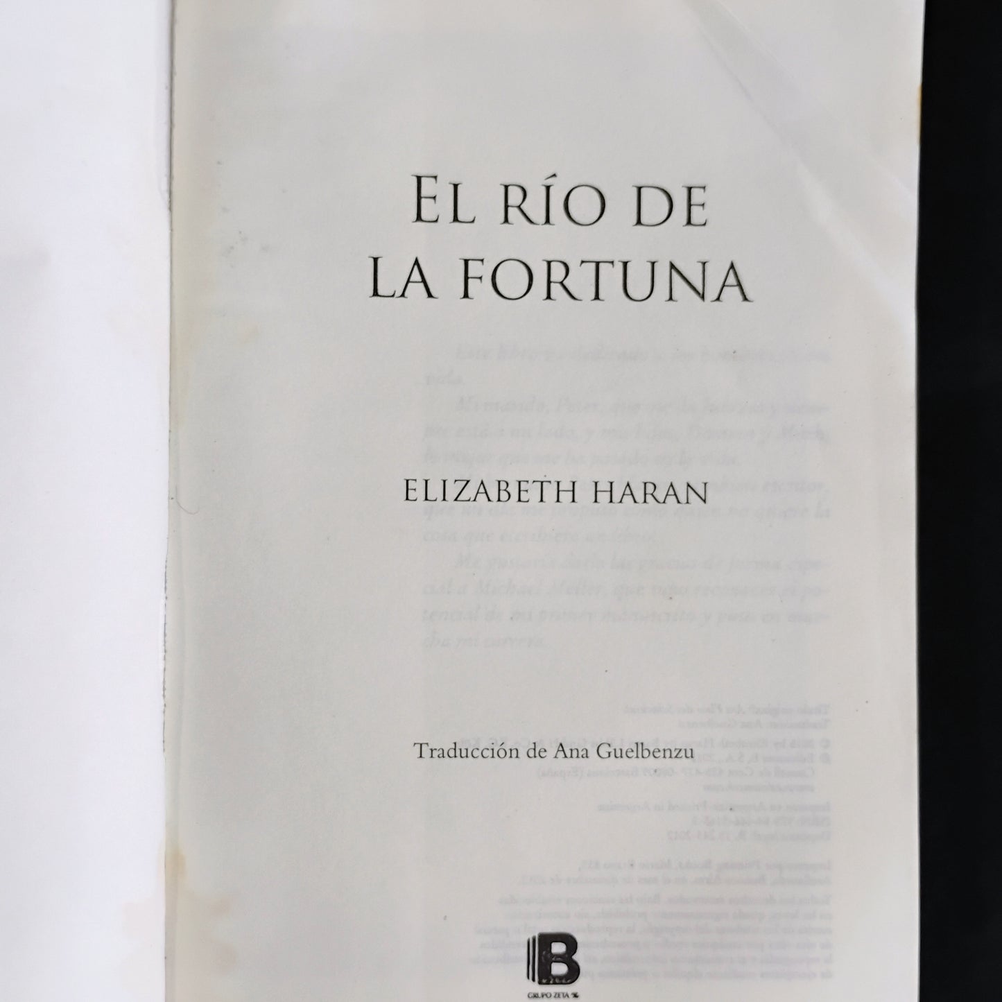 El Río de la Fortuna - Elizabeth Haran