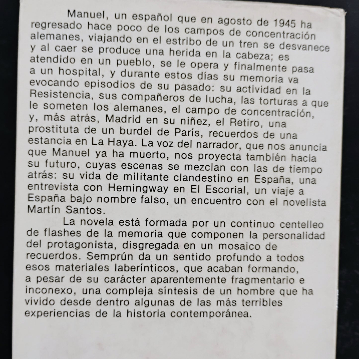 El desvanecimiento - Jorge Semprún