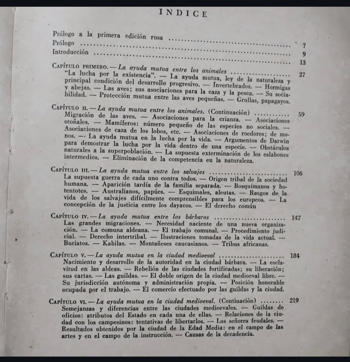 EL APOYO MUTUO como factor de progreso entre los animales y los hombres - Pedro Kropotkin