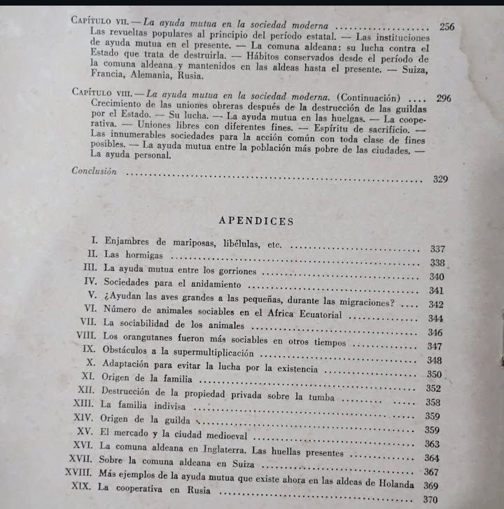 EL APOYO MUTUO como factor de progreso entre los animales y los hombres - Pedro Kropotkin