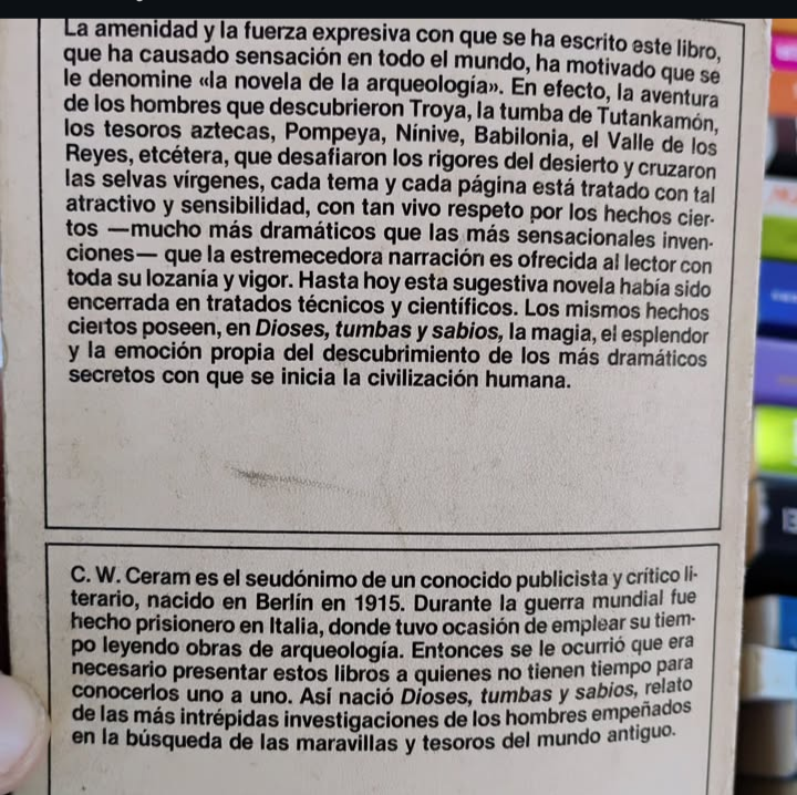 Dioses, tumbas y sabios - C. W. Ceram