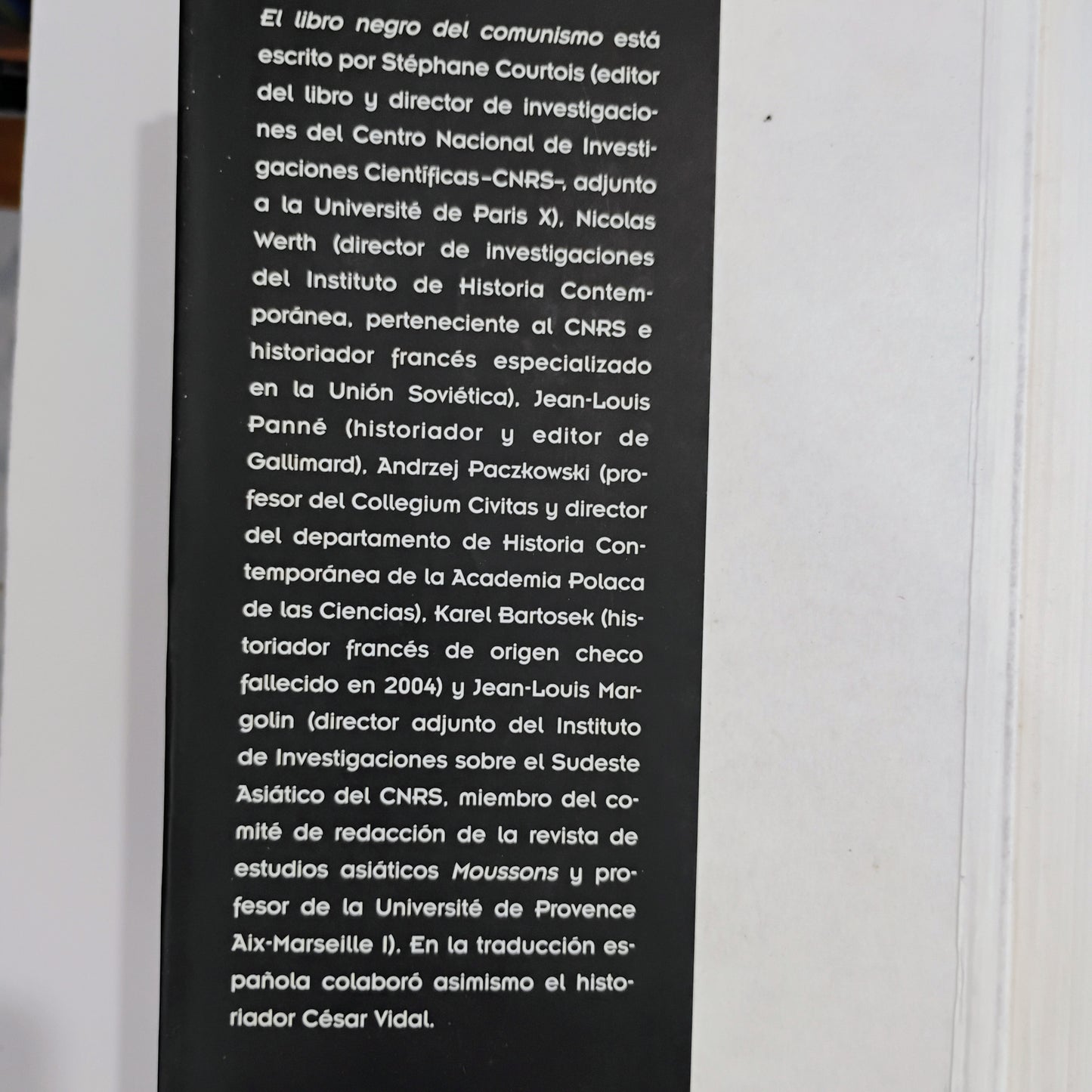 EL LIBRO NEGRO DEL COMUNISMO. Crímenes, terror, represión - Stéphane Courtois, et al