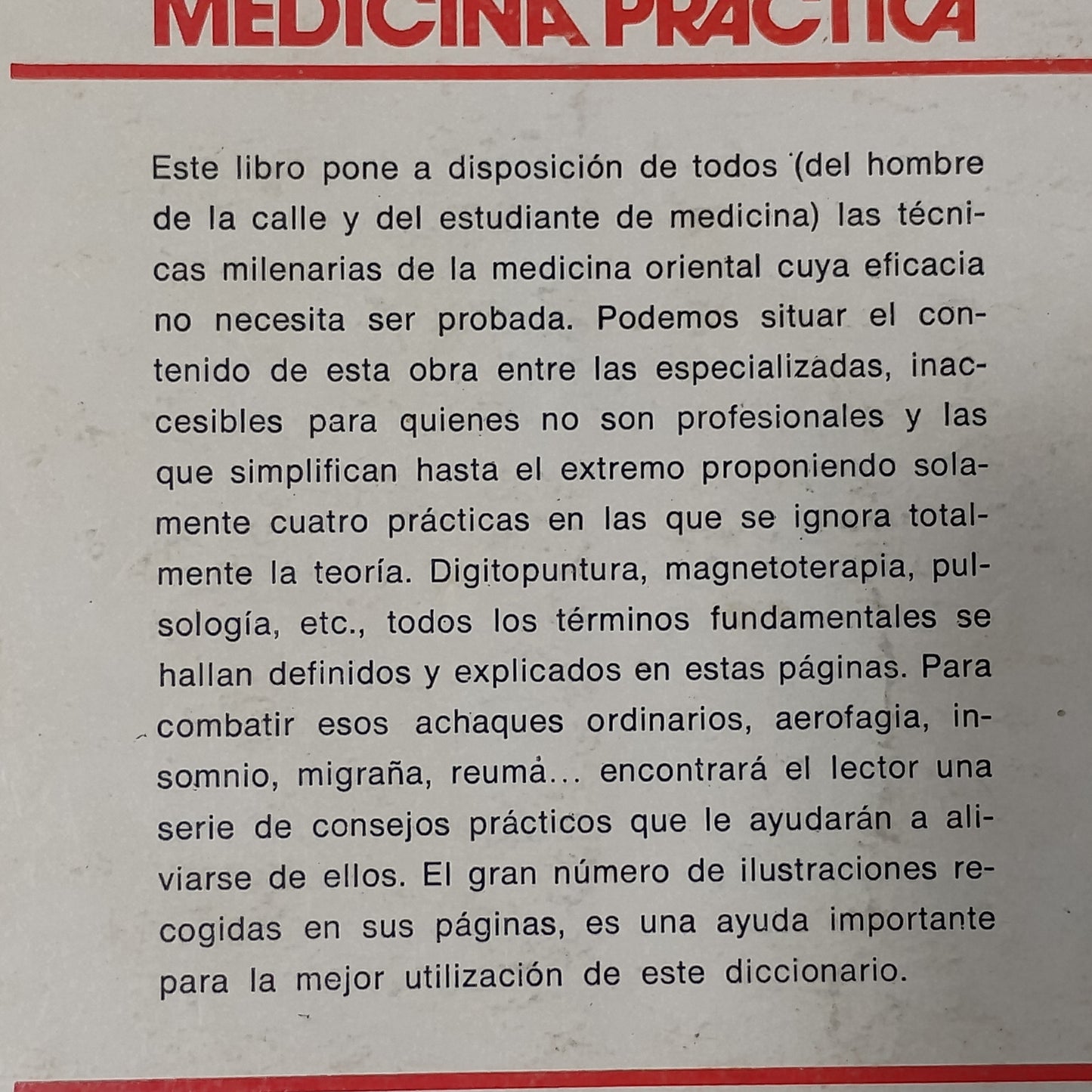 Diccionario práctico de ACUPUNTURA Y DIGITOPUNTURA - Pierre Crepón