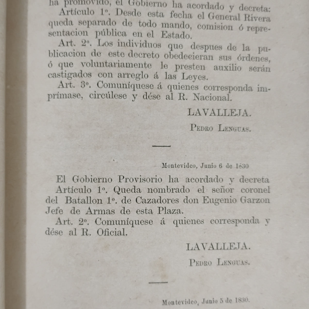 RECOPILACIÓN DE DECRETOS MILITARES (1828–1889) Tomo I - Coronel de Artillería Pedro de León (Compilador)