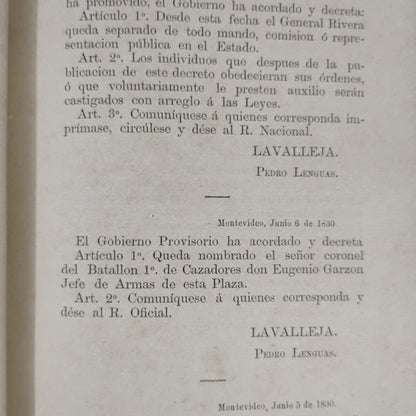 RECOPILACIÓN DE DECRETOS MILITARES (1828–1889) Tomo I - Coronel de Artillería Pedro de León (Compilador)