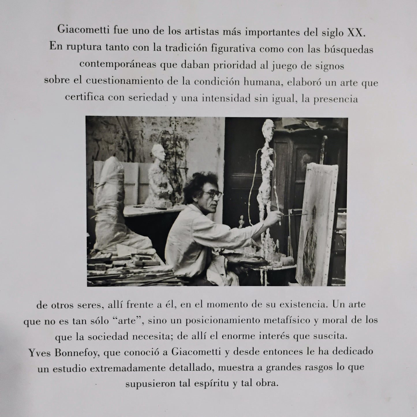 Alberto Giacometti - Yves Bonnefoy