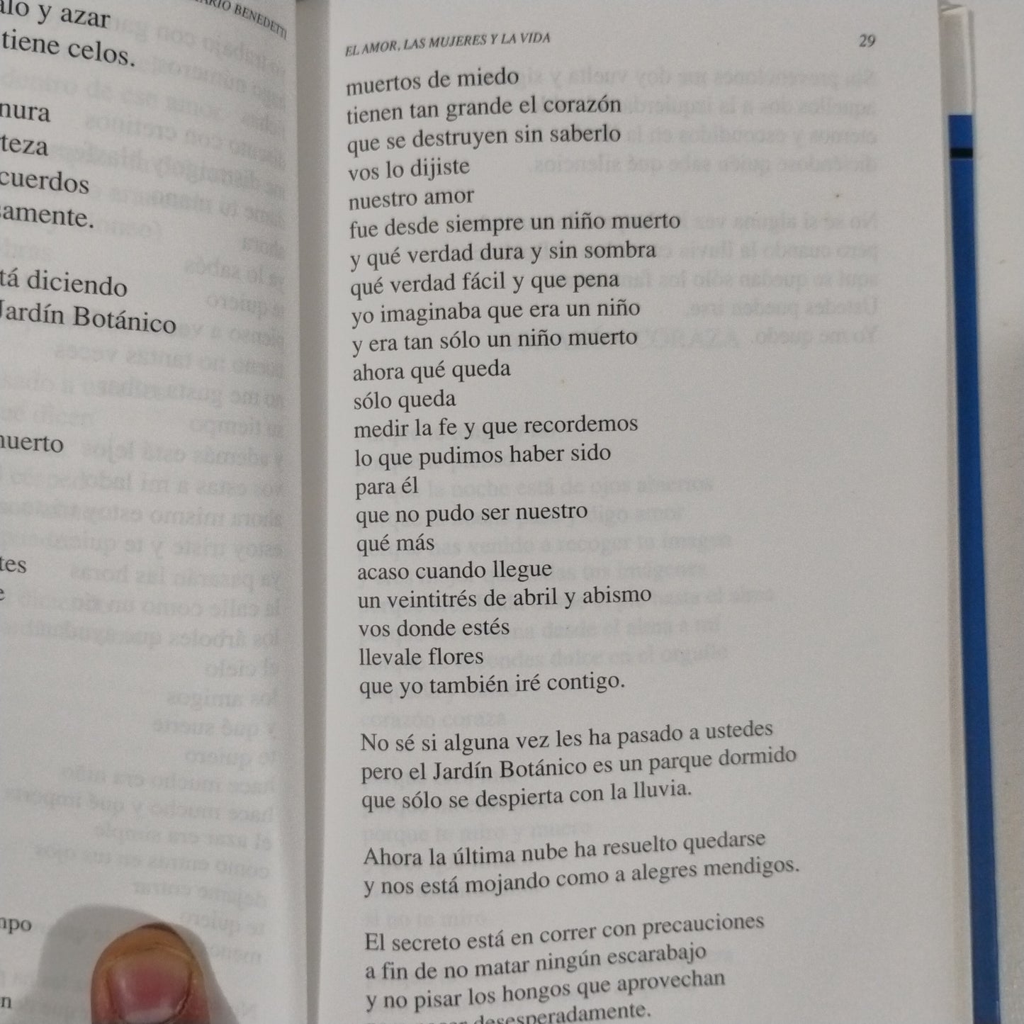 El amor, las mujeres y la vida - Mario Benedetti