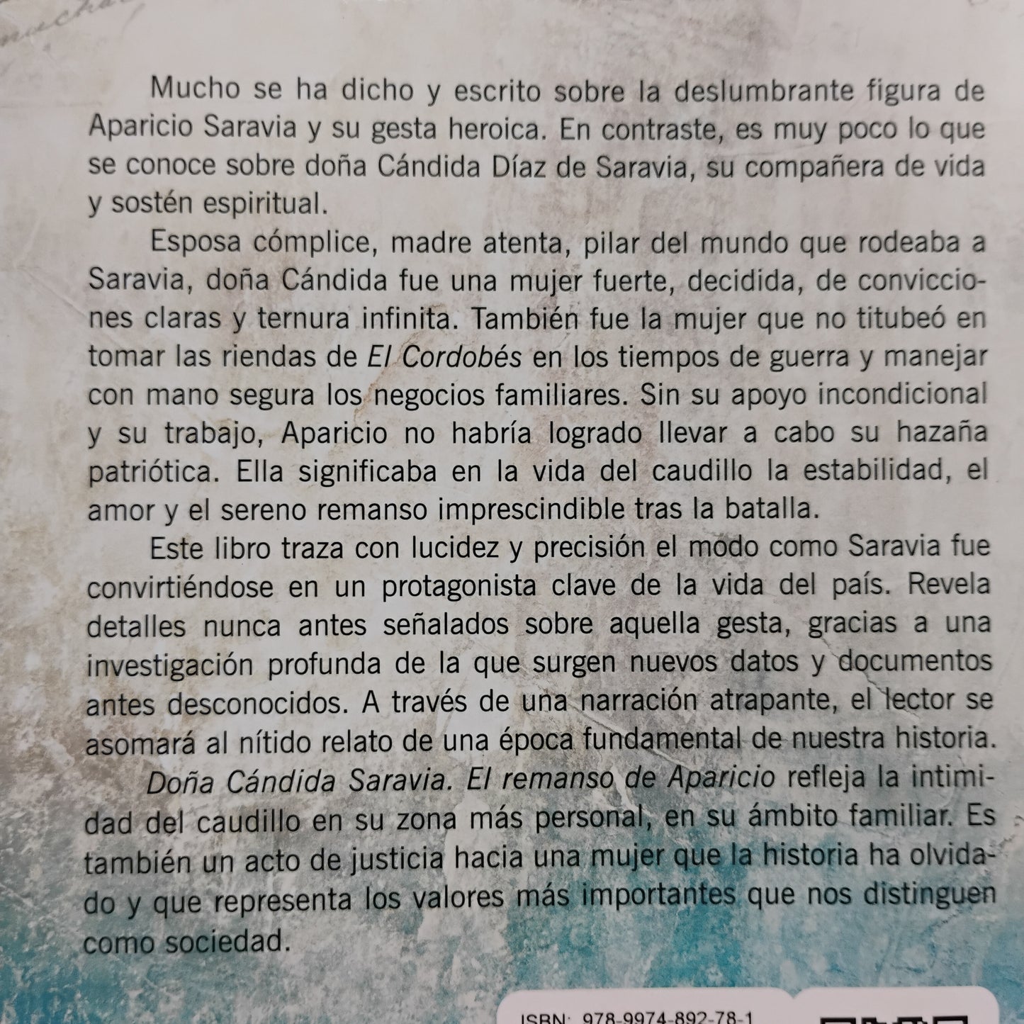 Doña Cándida Saravia. Remanso de Aparicio - Diego Fischer