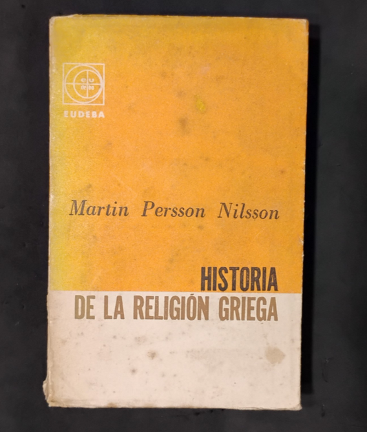 Historia de la religión griega - Martin Persson Nilsson