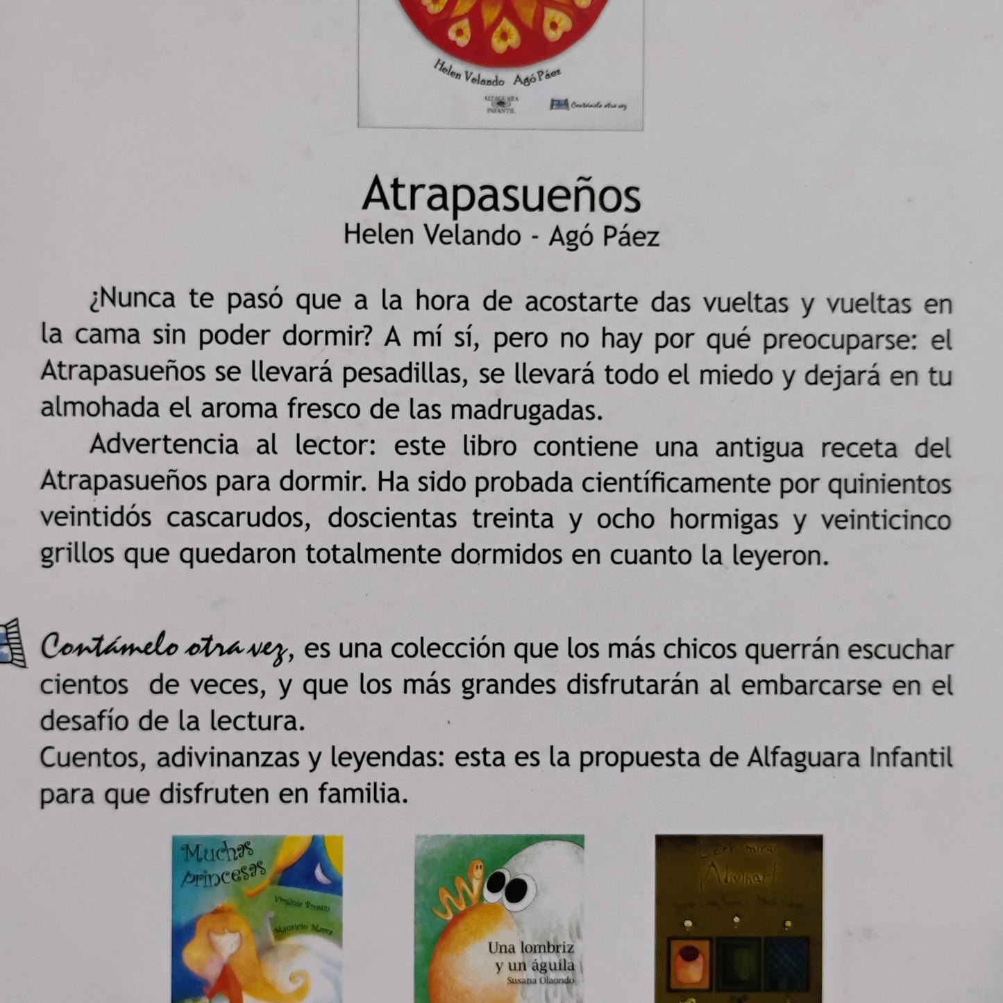 Atrapasueños - Helen Velando. Agó Páez (ilustraciones)
