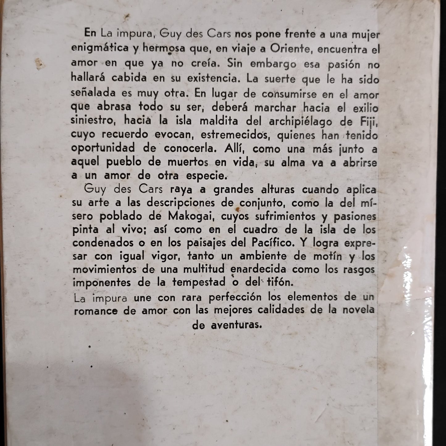 La impura - Guy Des Cars