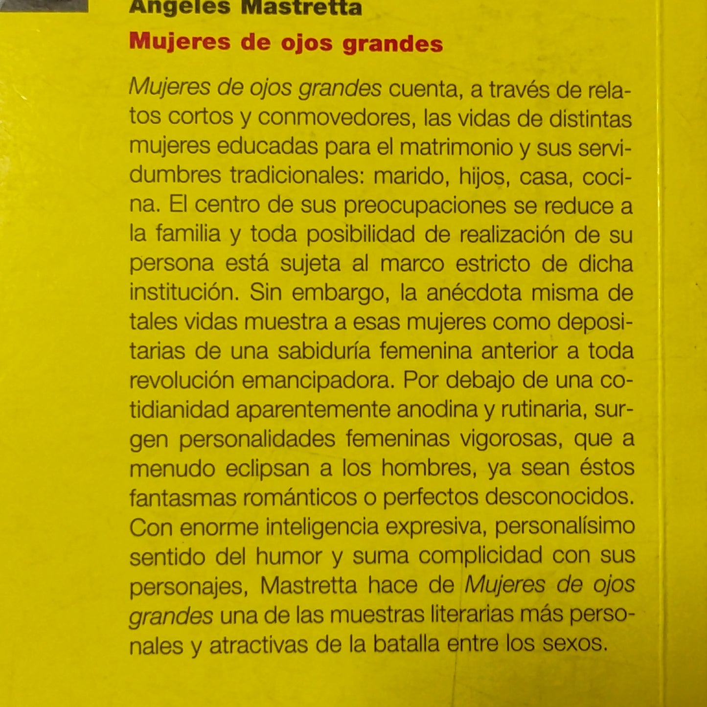 Mujeres de ojos grandes - Ángeles Mastreta