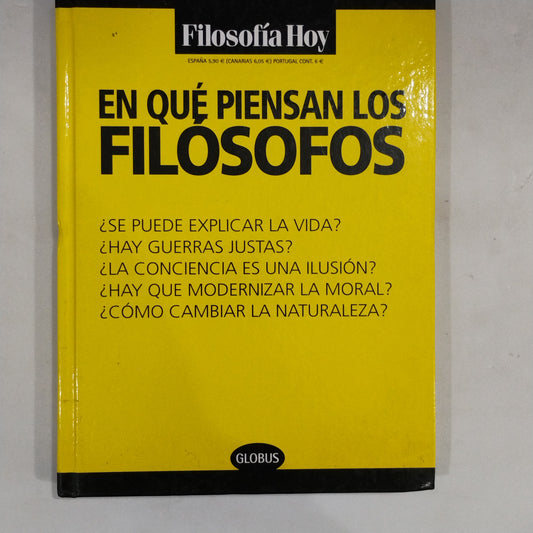En qué piensan los filósofos - Filosofía hoy