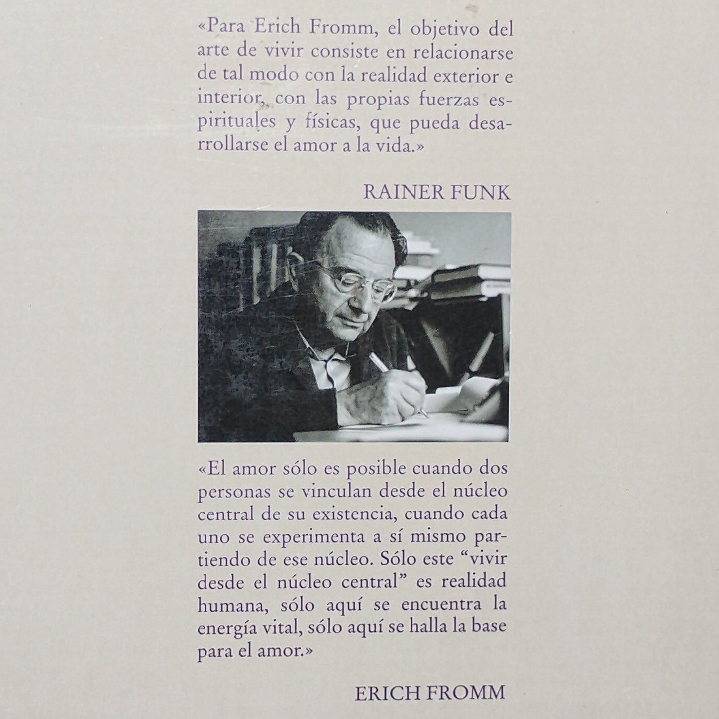 El amor a la vida - Erich Fromm