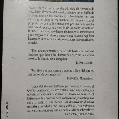 Maluco. La novela de los descubridores - Napoleón Baccino Poncet de León