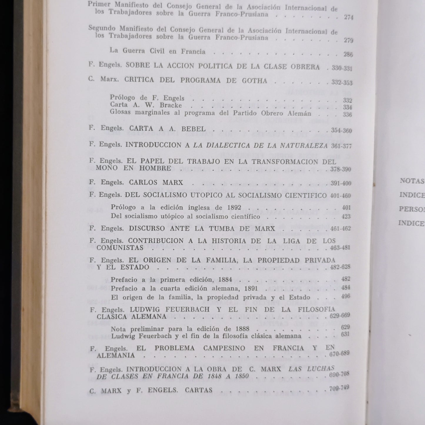 C. Marx, F. Engels Obras escogidas