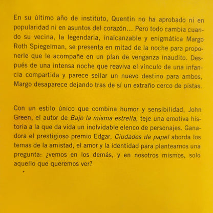 Ciudades de papel - John Green