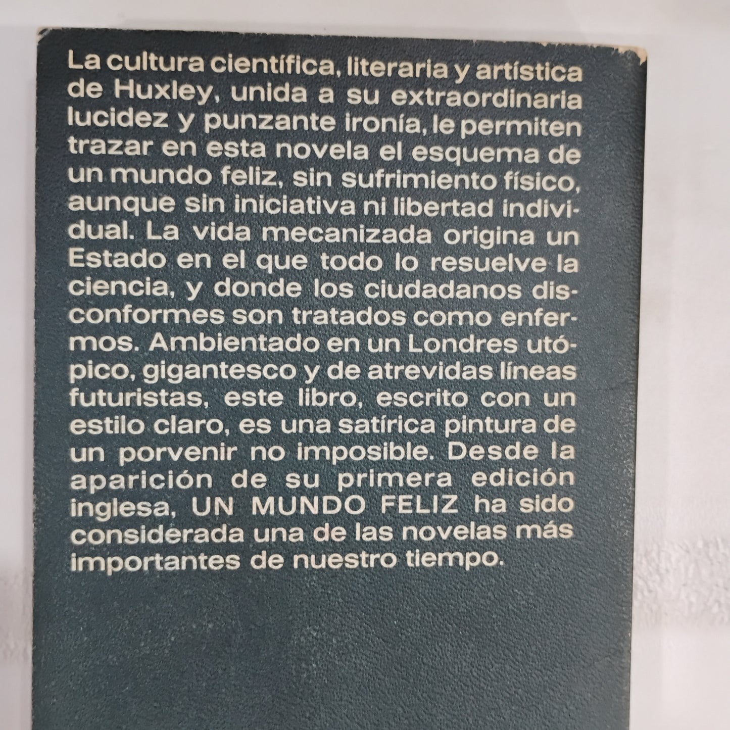 Un mundo feliz - Aldous Huxley