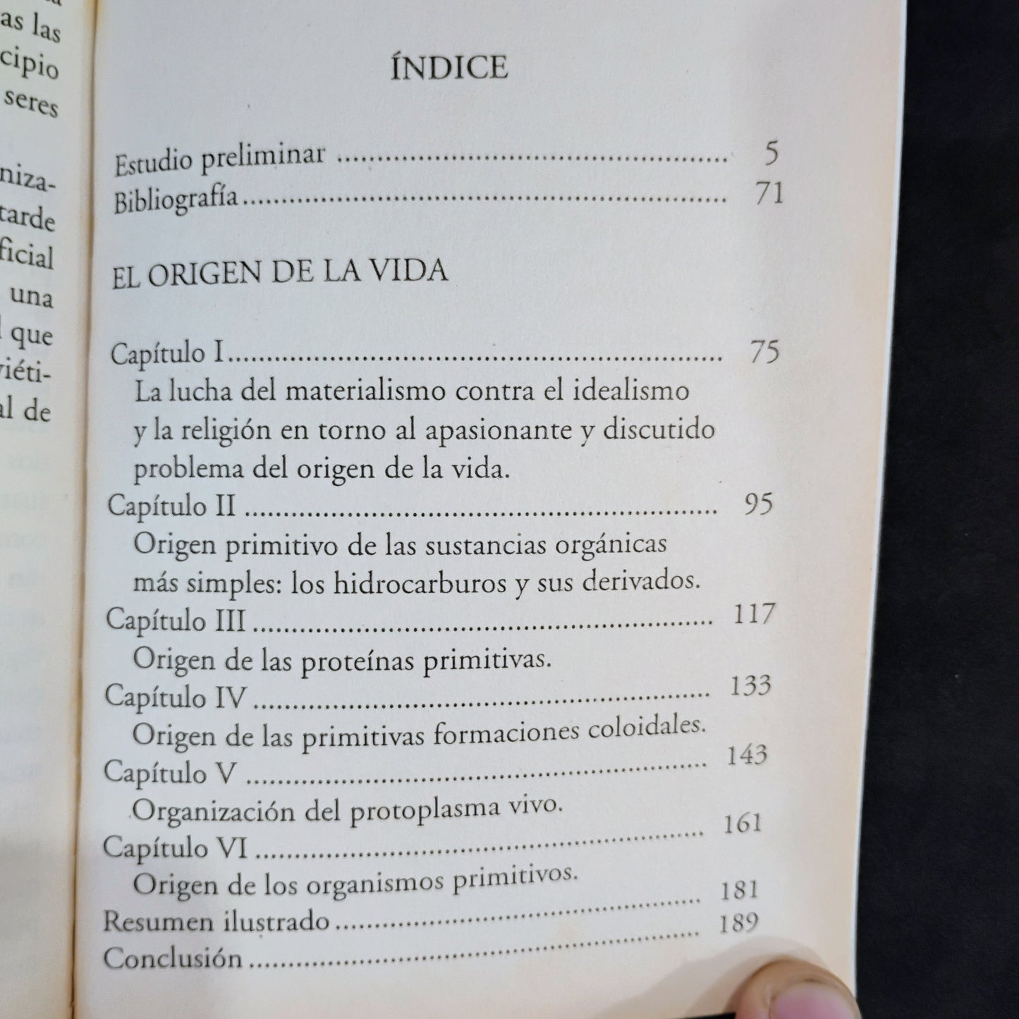 El origen de la vida - A. Oparin