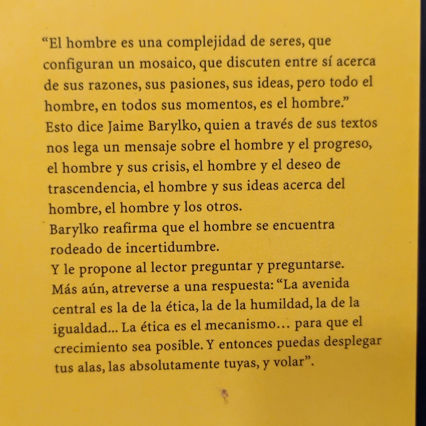 LA DIMENSION DEL HOMBRE - Jaime Barylko