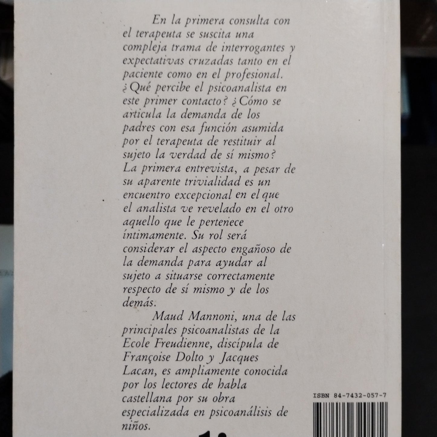 La primera entrevista con el Psicoanalista - Maud Mannoni