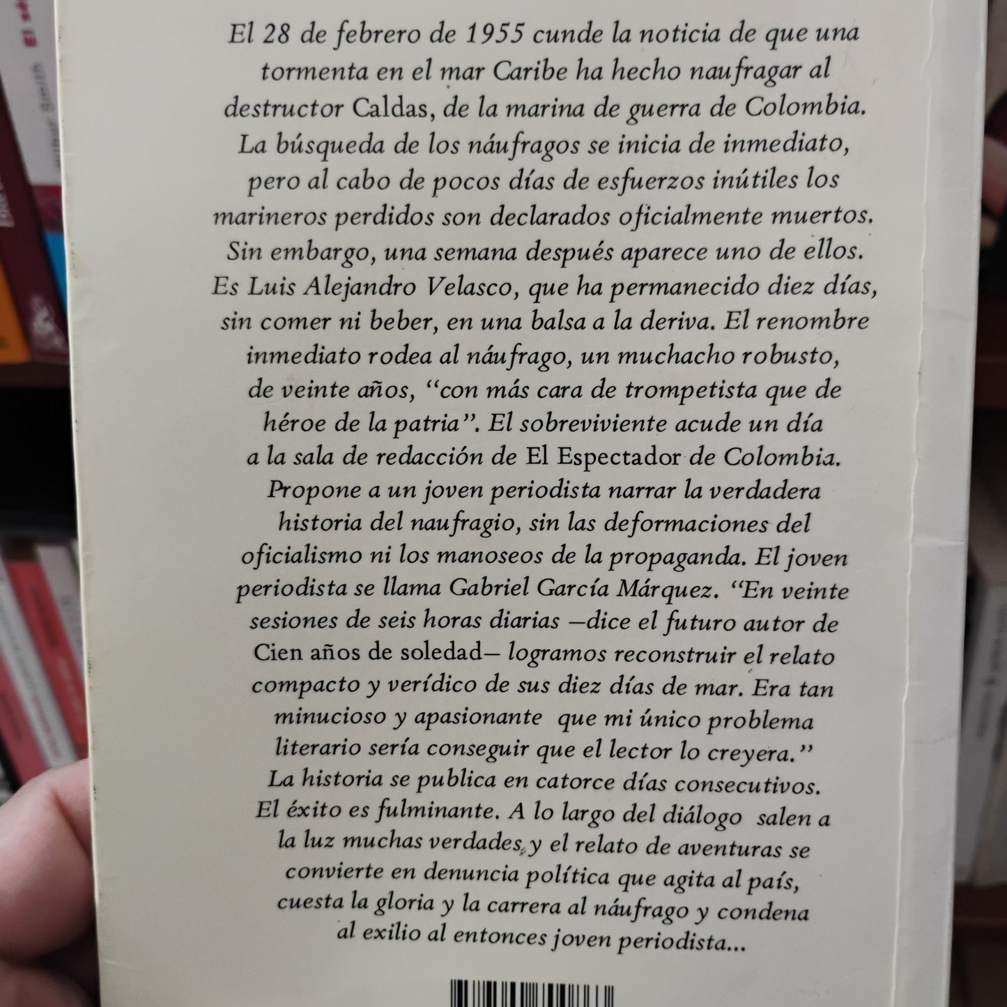 RELATO DE UN NAUFRAGO - Gabriel García Márquez