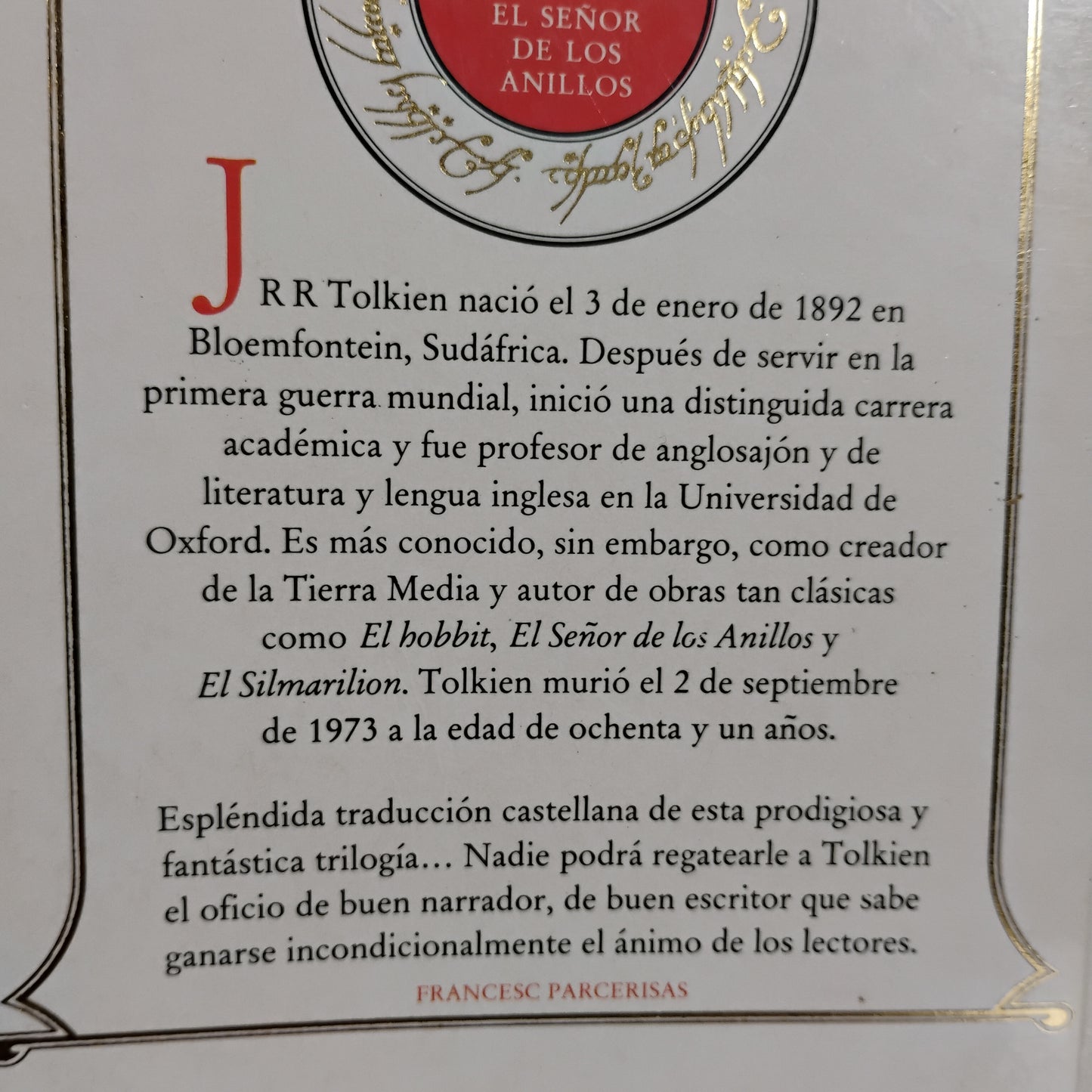 El Señor de los Anillos. La comunidad del anillo - J. R. R. Tolkien