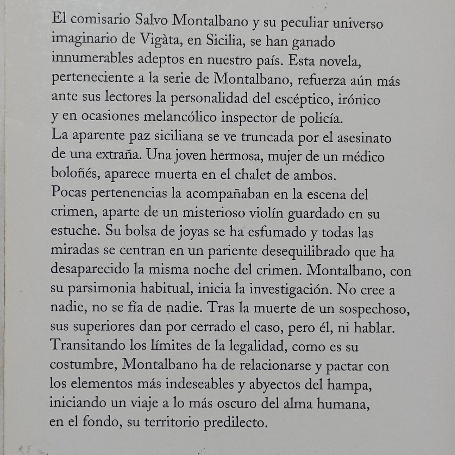 La voz del violín - Andrea Camilleri
