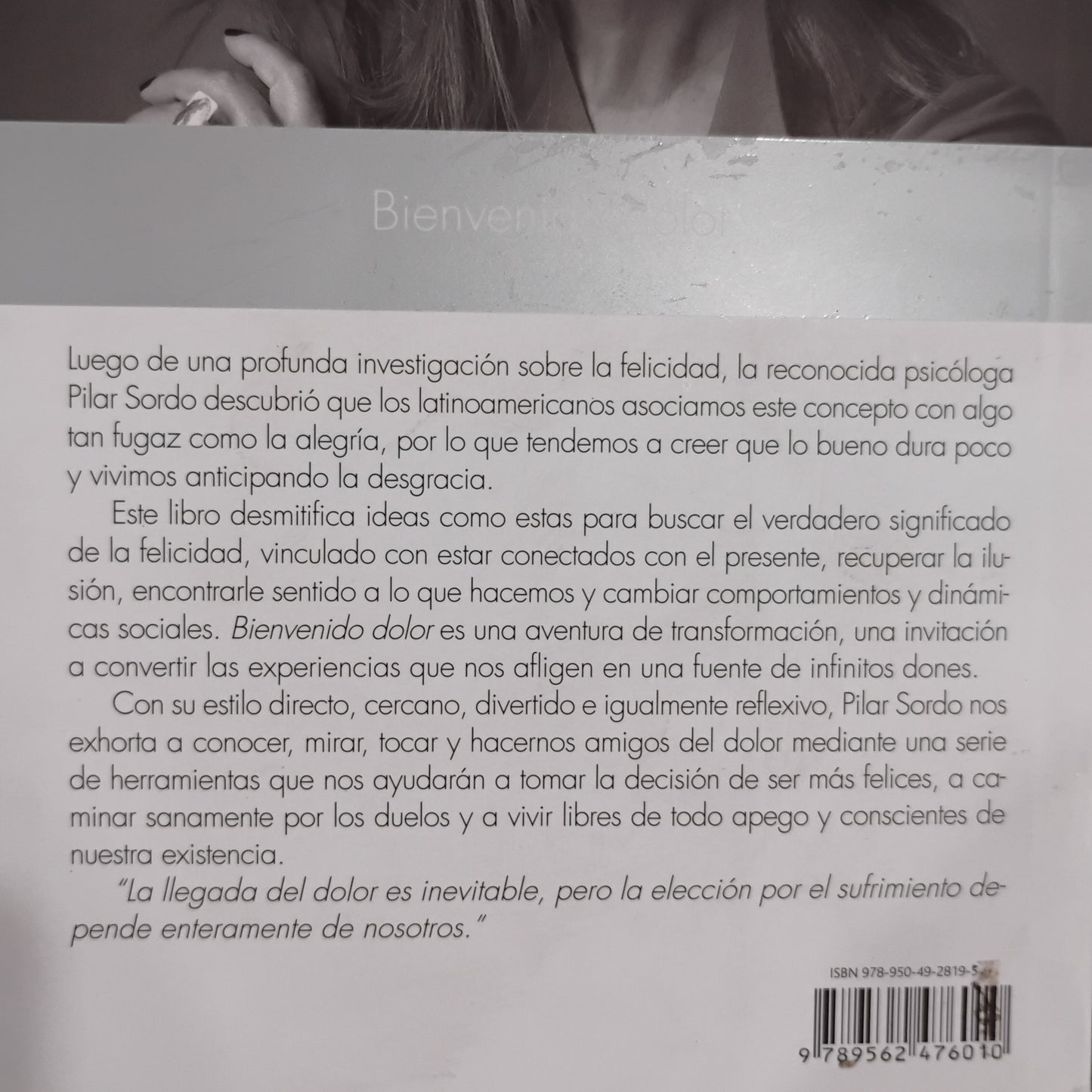 Bienvenido dolor - Pilar Sordo