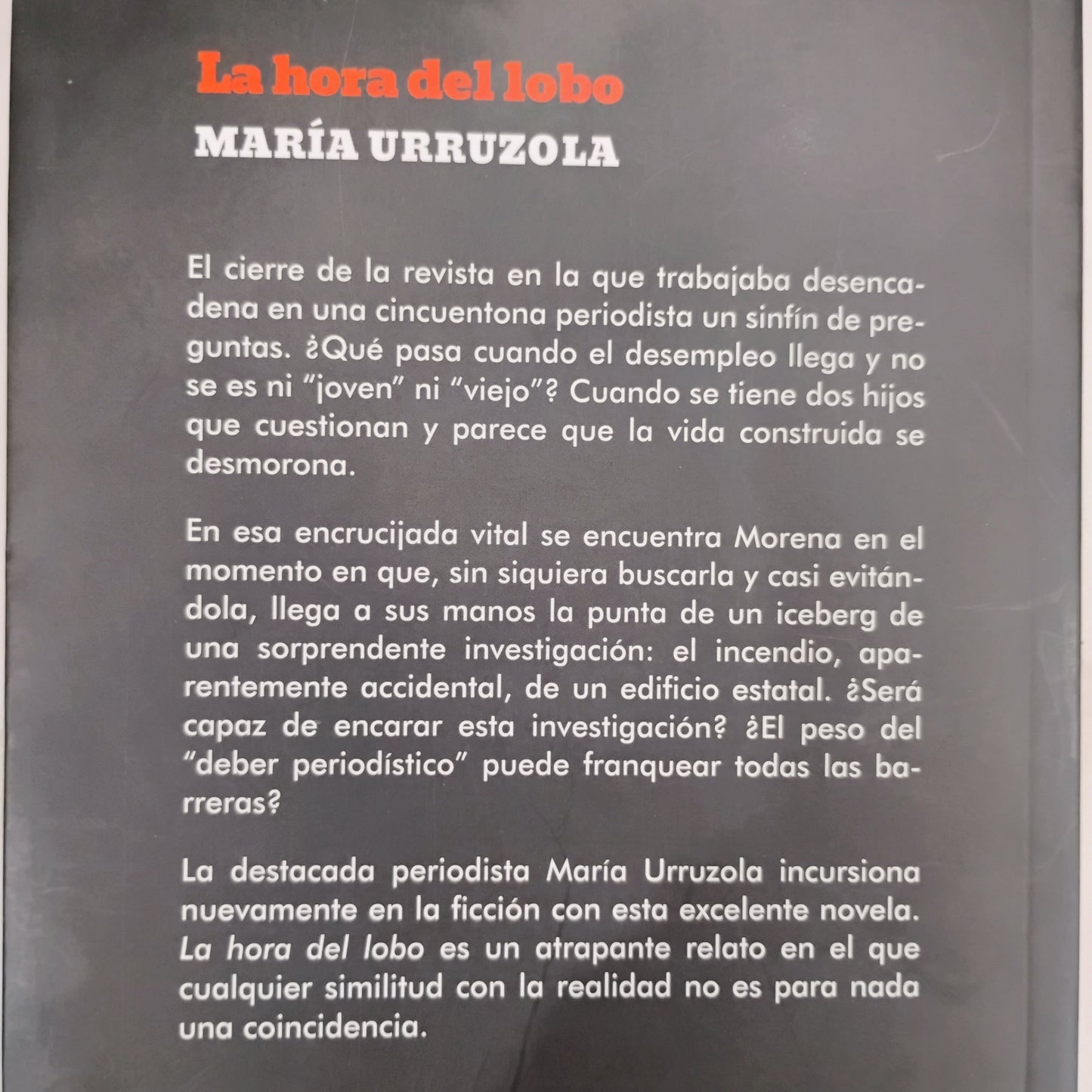 La hora del lobo - María Urruzola