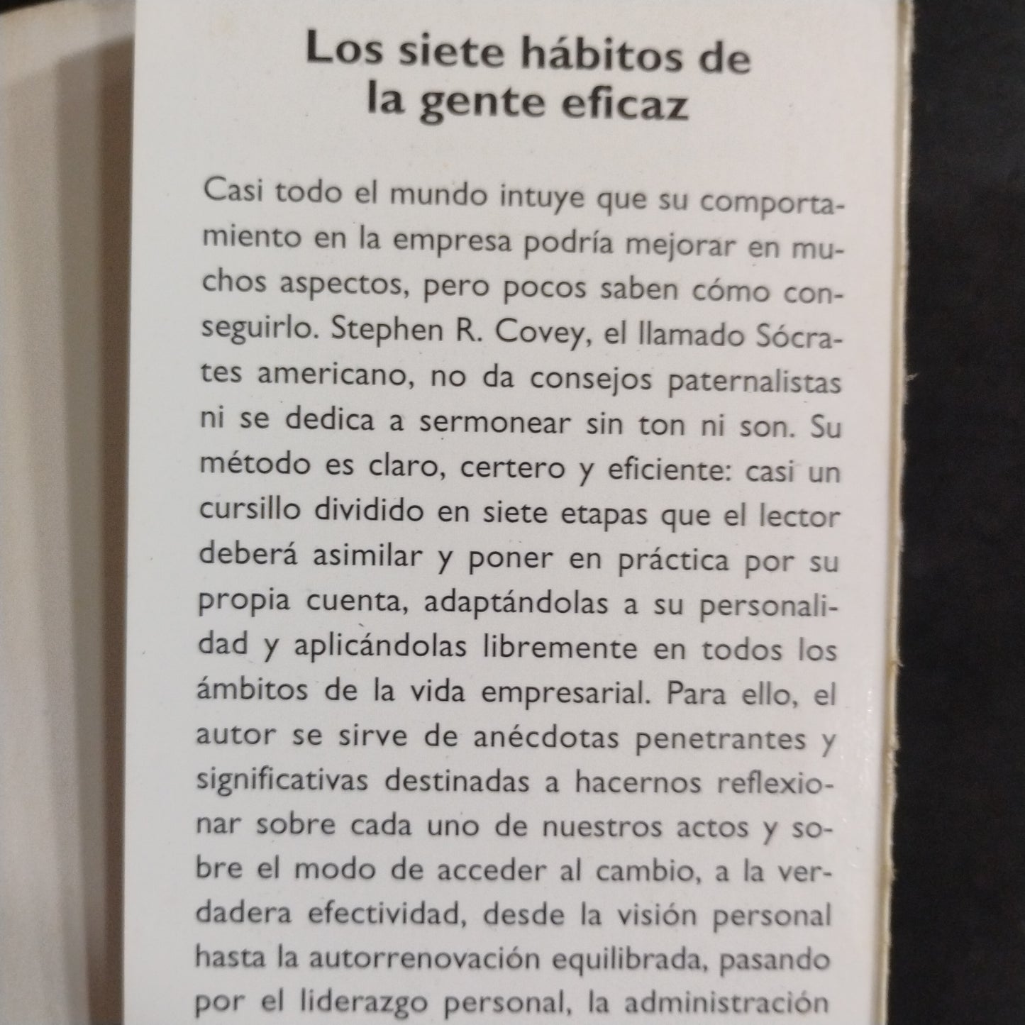 Los 7 hábitos de la gente eficaz - Stephen R. Covey