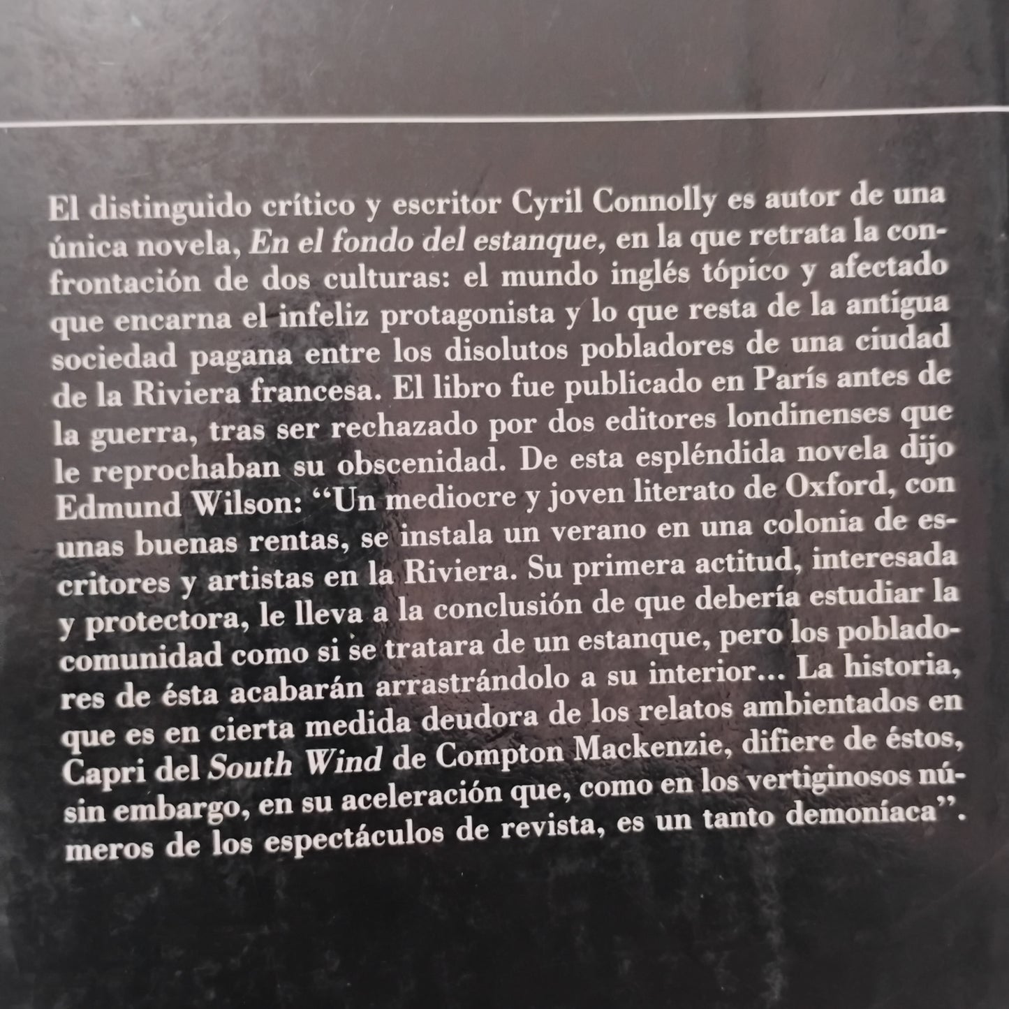 En el fondo del estanque - Cyril Connolly