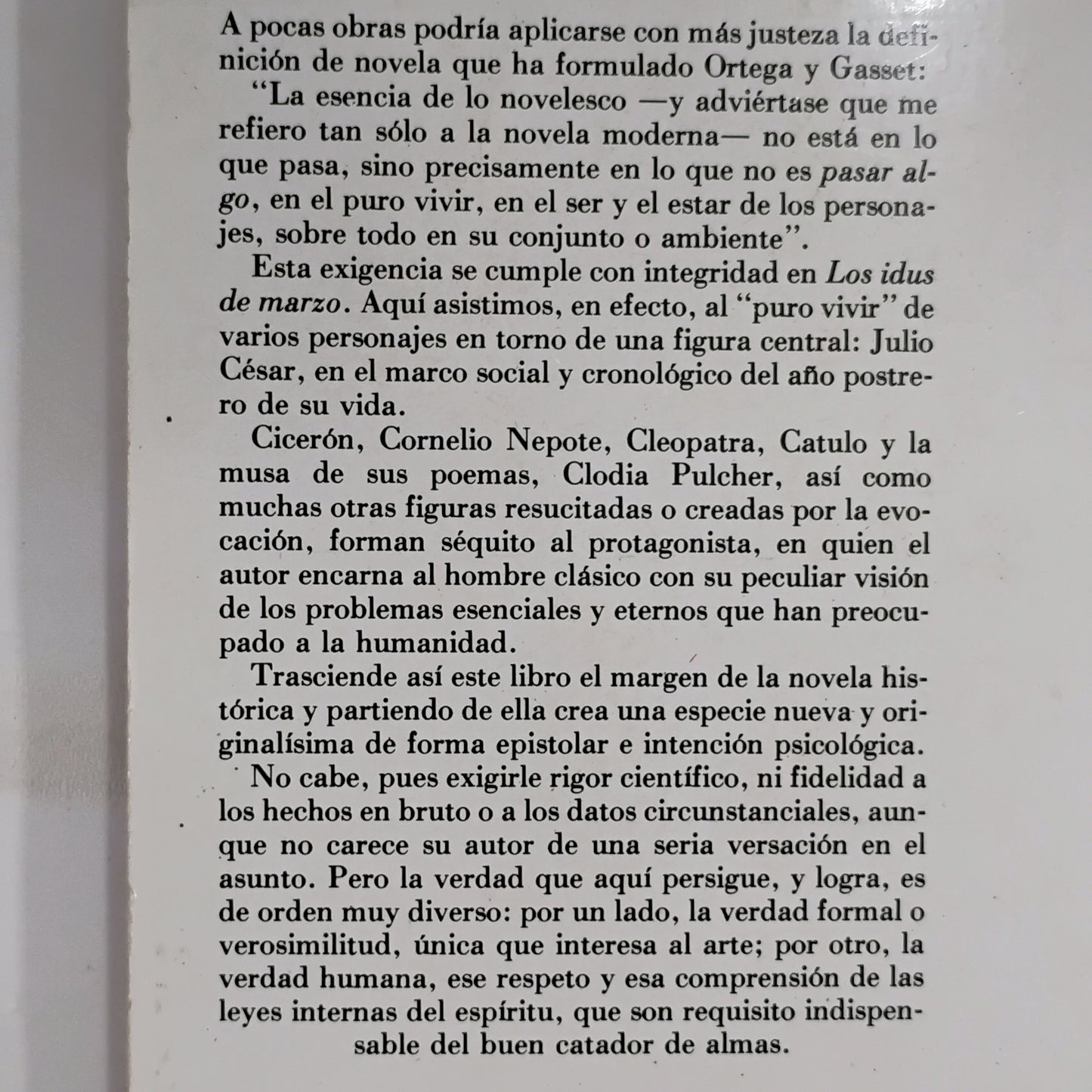 LOS IDUS DE MARZO - Thornton Wilder
