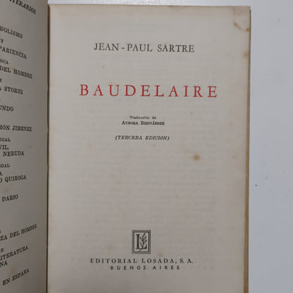 Baudelaire - Jean Paul Sartre