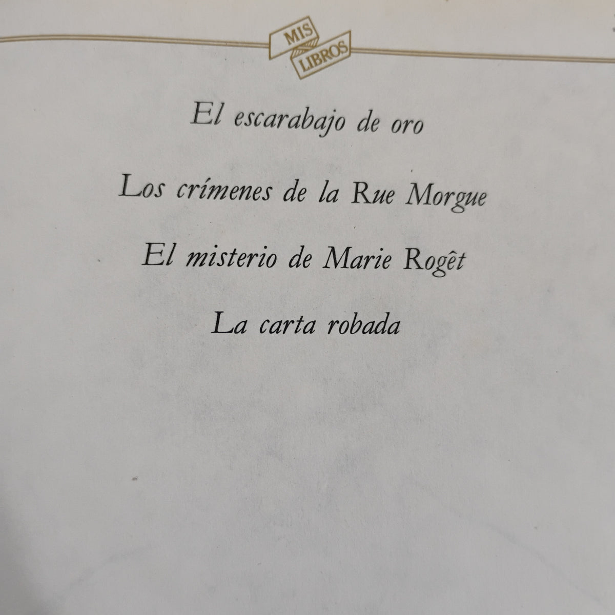 El escarabajo de oror y otros cuentos - Edgar Allan Poe