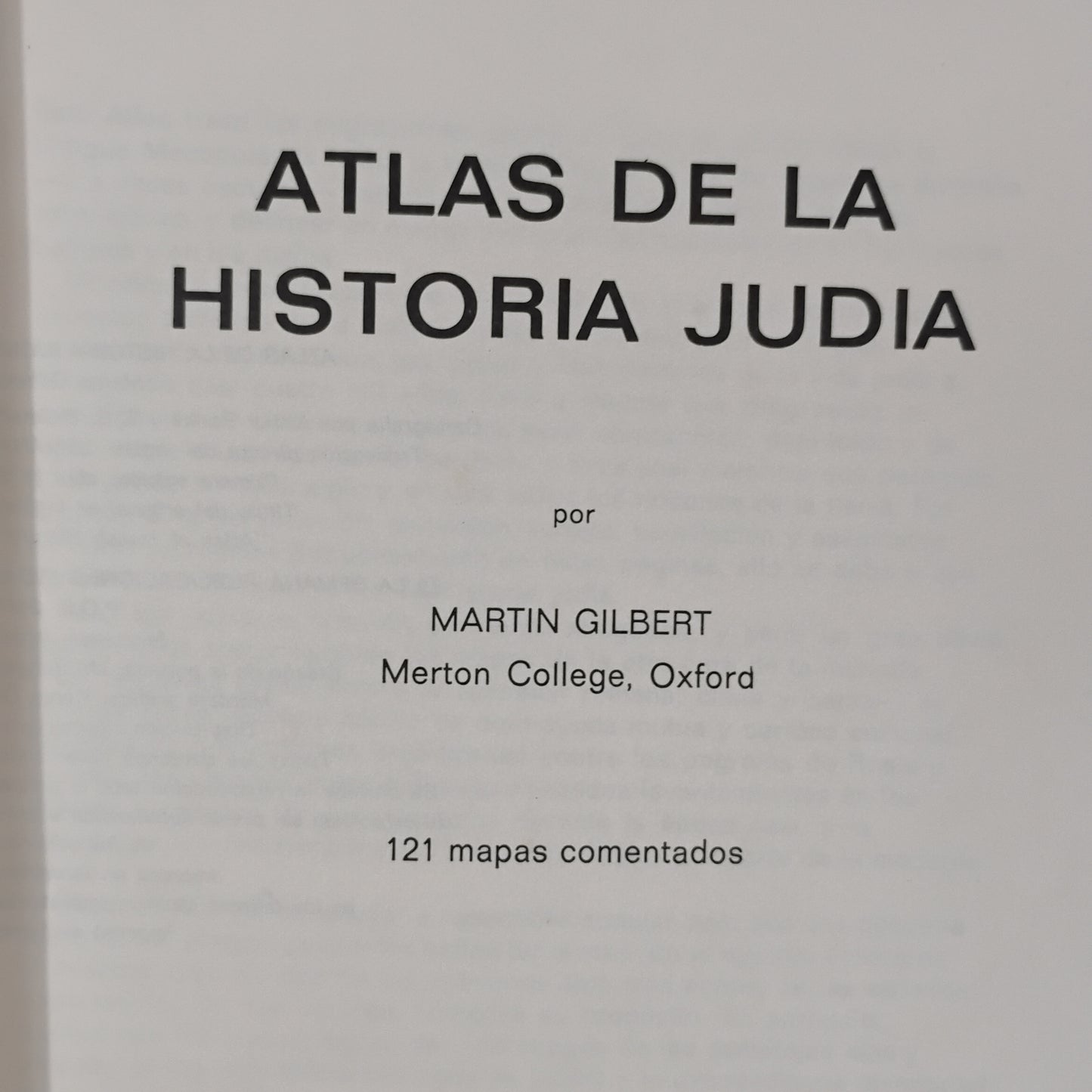 Atlas de la historia judía - Martín Gilbert