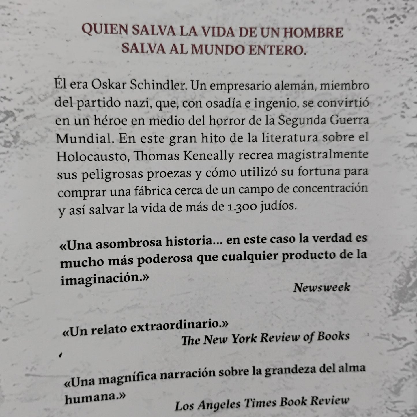 La lista de Schindler - Thomas Keneally