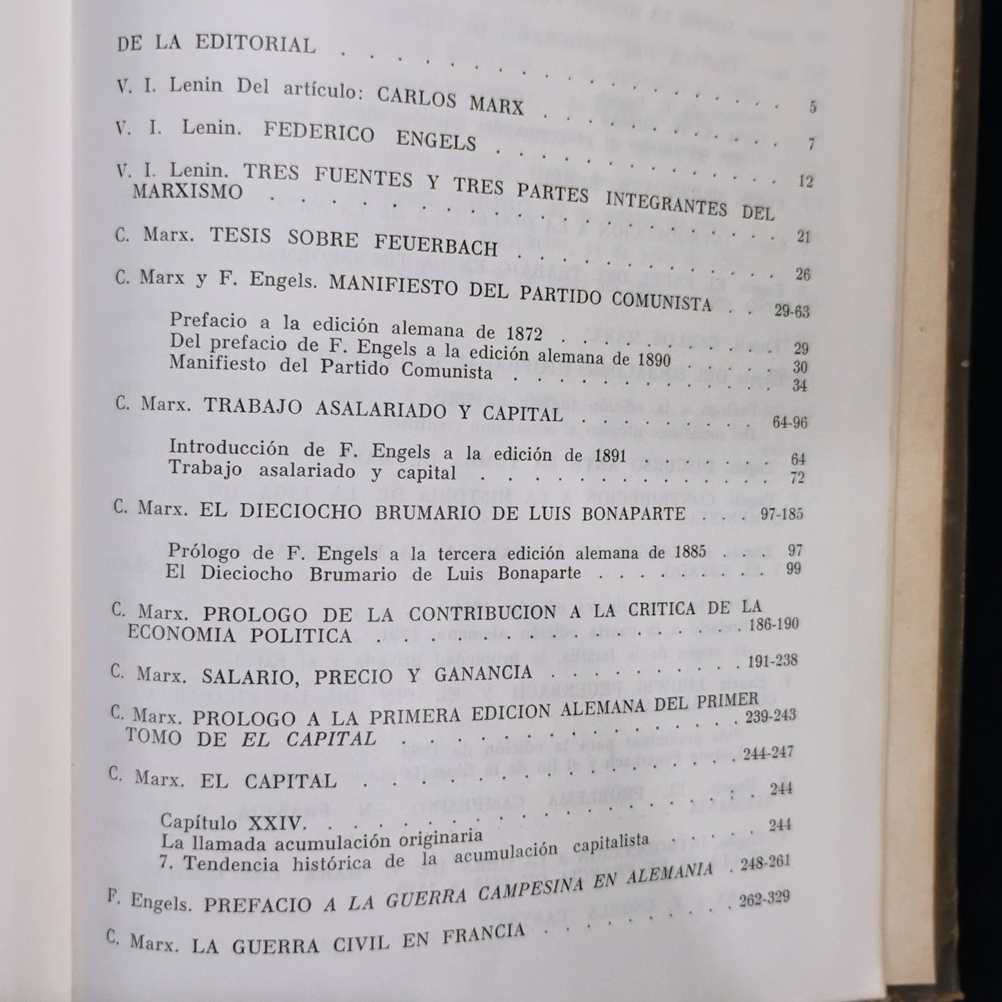 C. Marx, F. Engels Obras escogidas