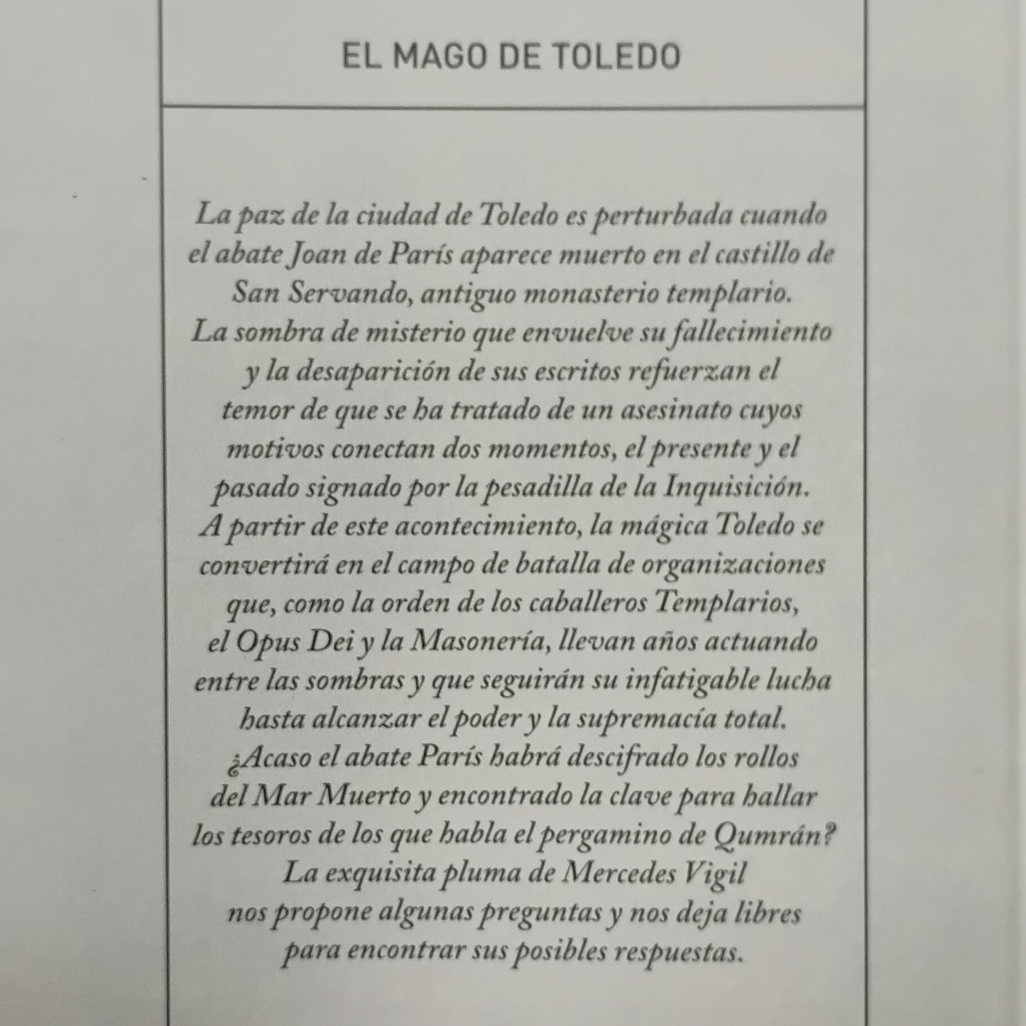 El mago de Toledo - Mercedes Vigil
